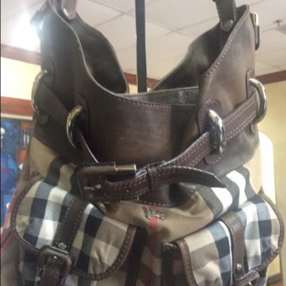 Bolsa de lona de cuadros